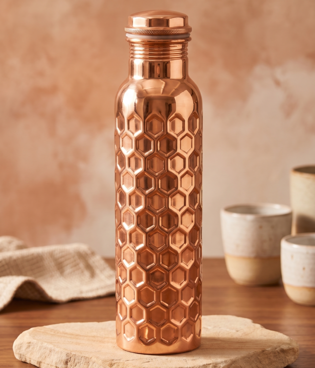 Honeycomb Copper Bottle